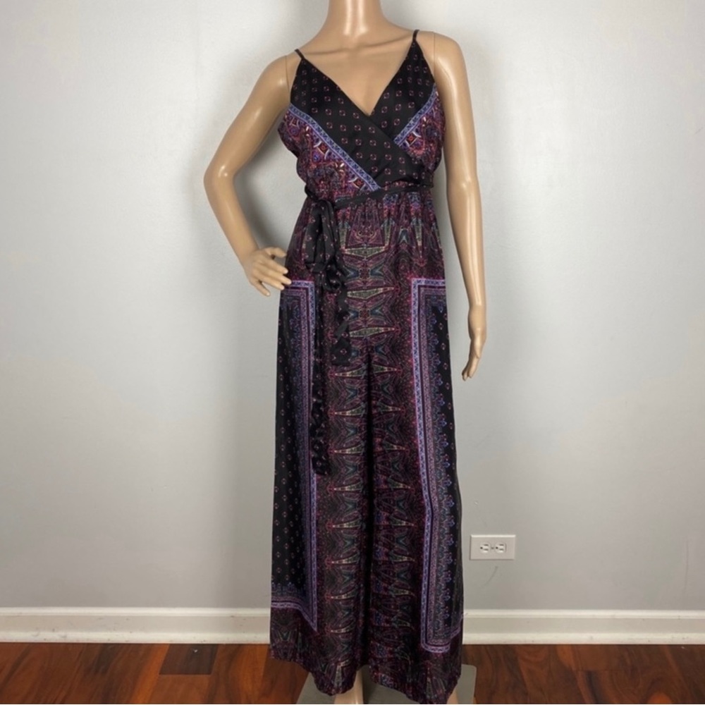 NEW FREE PEOPLE PRINTED WRAP-EFFECT JUMPSUIT - Picture 2 of 8